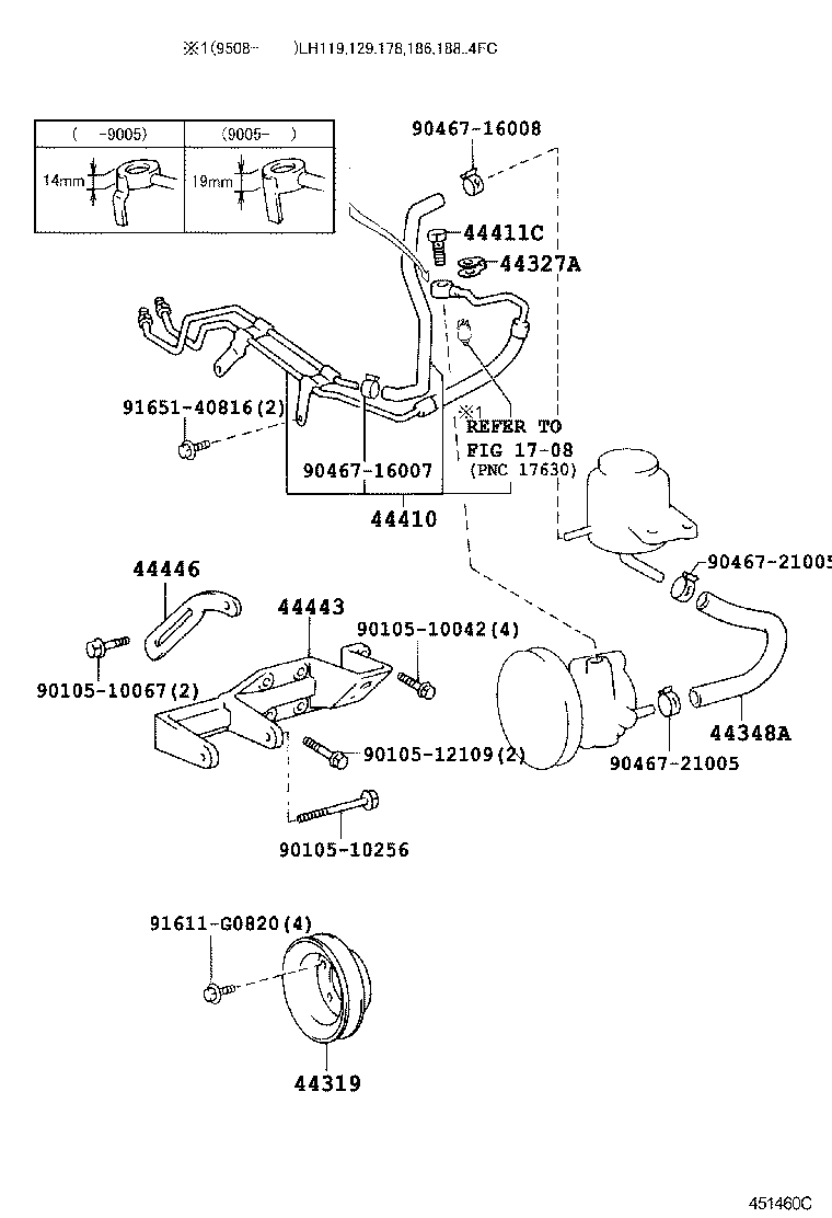 44348-26200 HOSE, OIL RESERVOIR TO PUMP, NO.2 product image