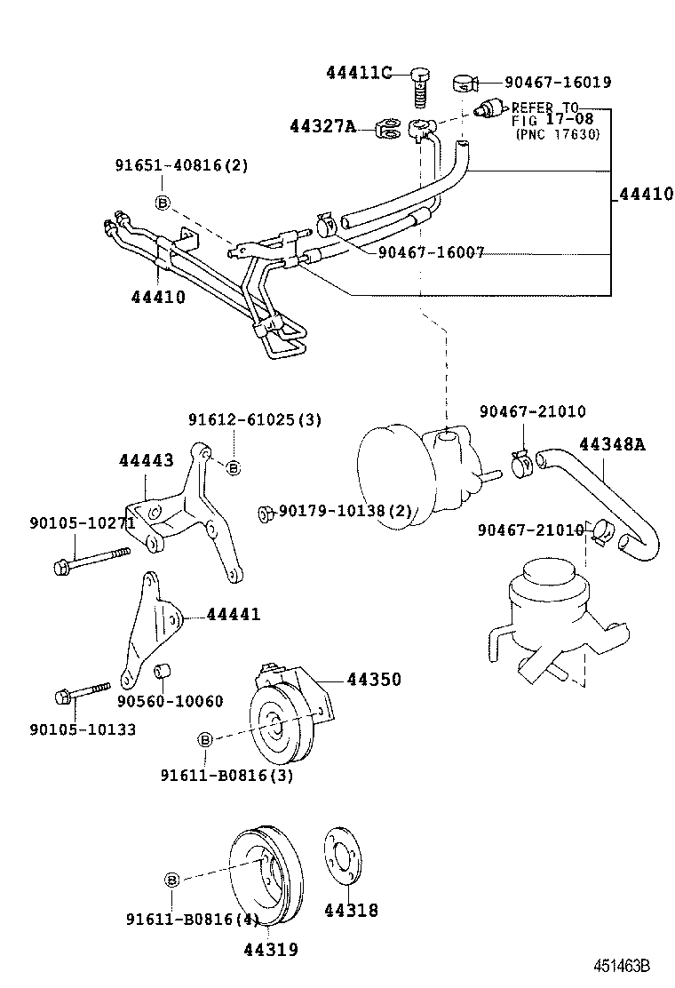 44443-26091 BRACKET, PUMP product image
