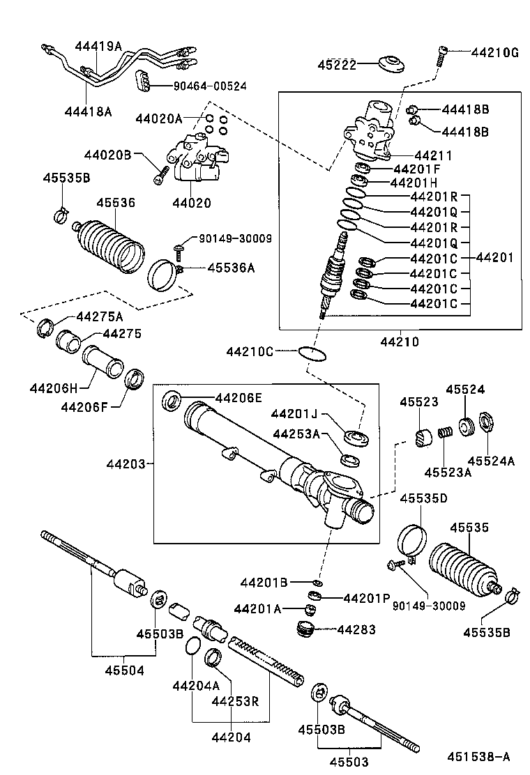 44201-50101 VALVE SUB-ASSY, POWER STEERING CONTROL product image