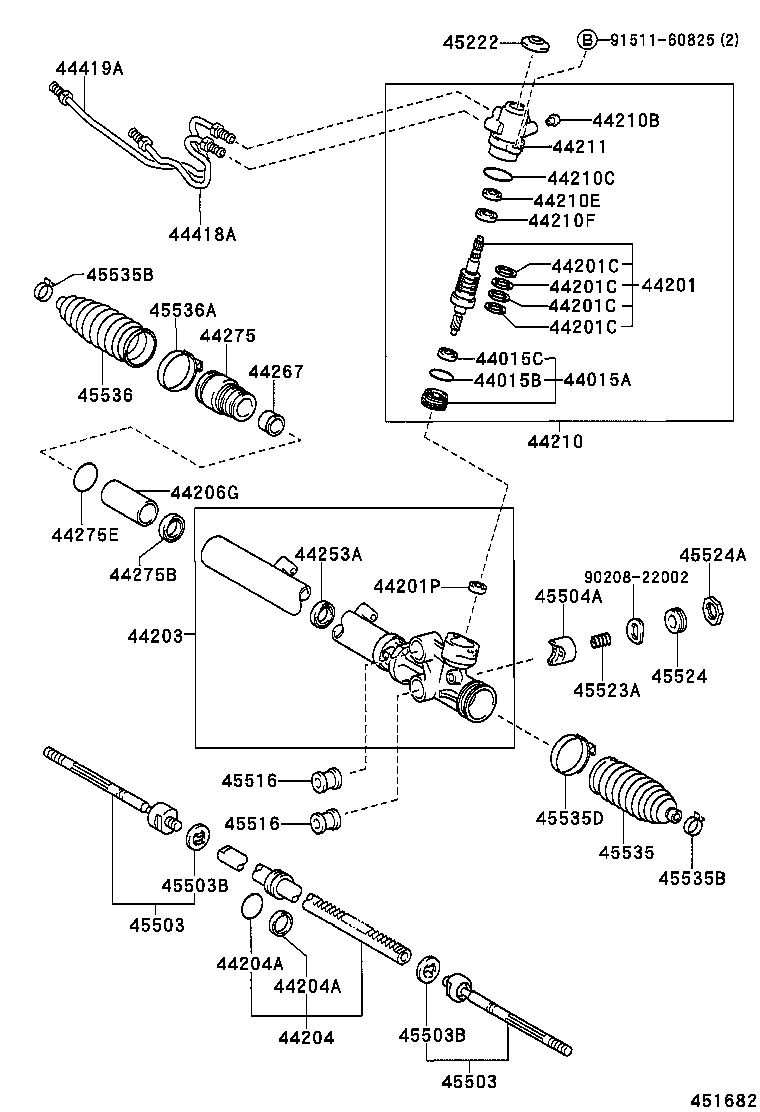 44015-43010 NUT SUB-ASSY, BEARING GUIDE product image