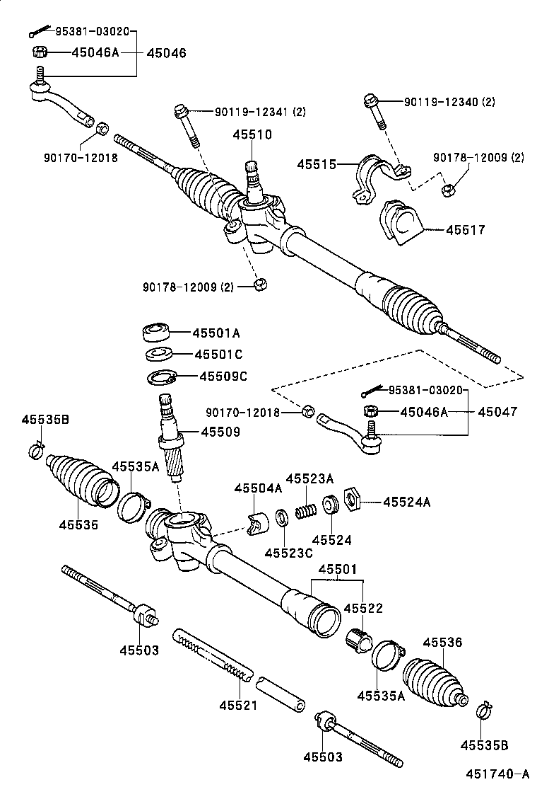 90467-19012 CLIP(FOR STEERING RACK BOOT) product image