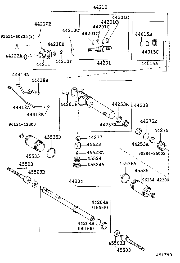 44110-37120 GEAR ASSY, POWER STEERING product image