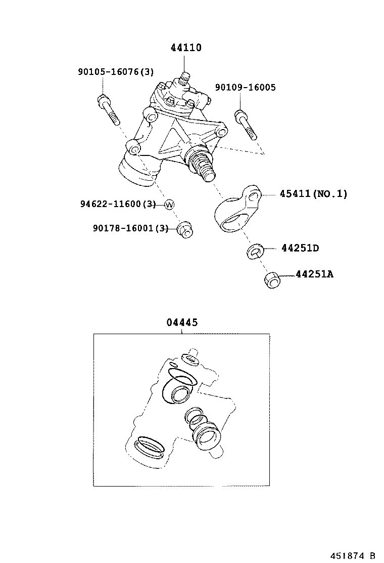44110-36330 GEAR ASSY, POWER STEERING product image