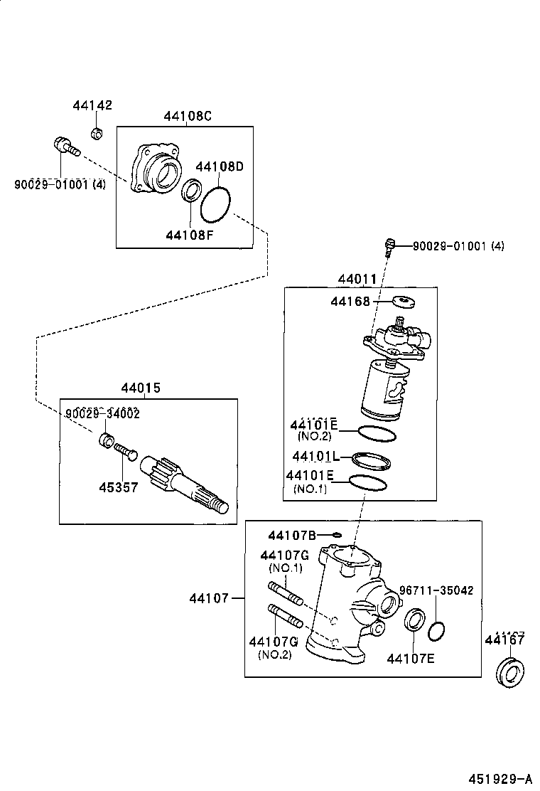 04445-37040 GASKET KIT, POWER STEERING GEAR(FOR RECIRCULATING BALL) product image
