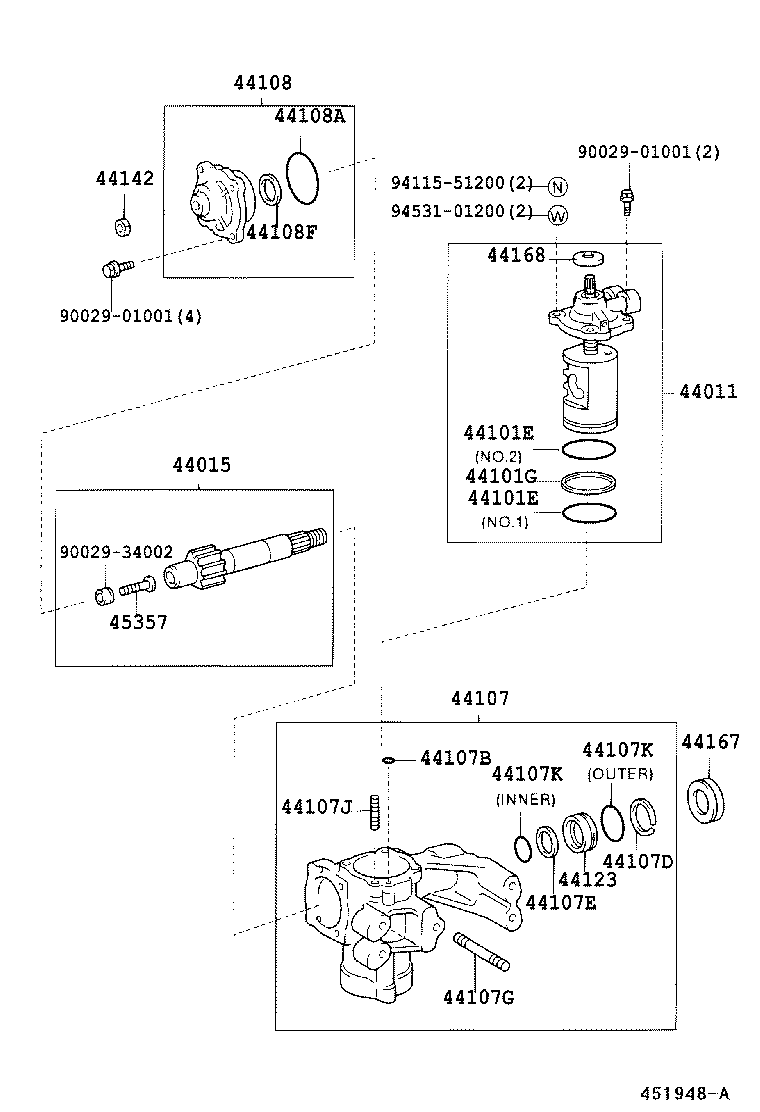 44110-37120 GEAR ASSY, POWER STEERING product image