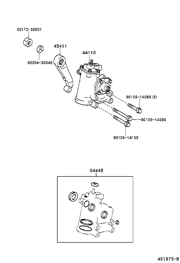 44110-37260 GEAR ASSY, POWER STEERING product image
