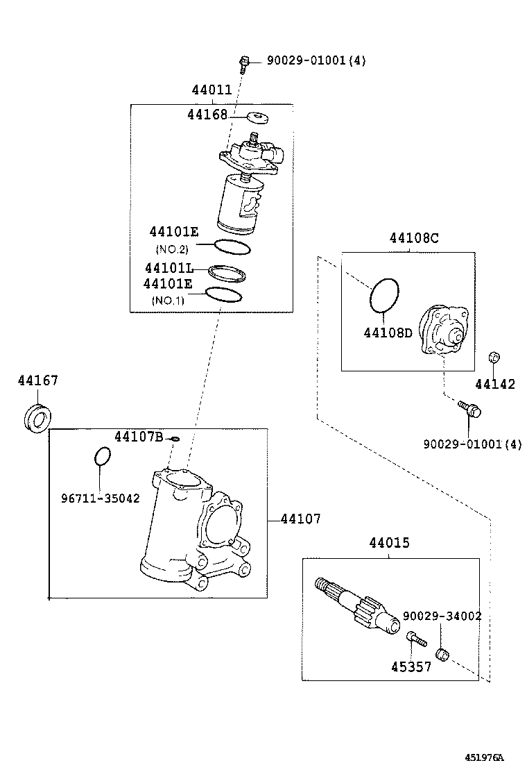 44110-37260 GEAR ASSY, POWER STEERING product image