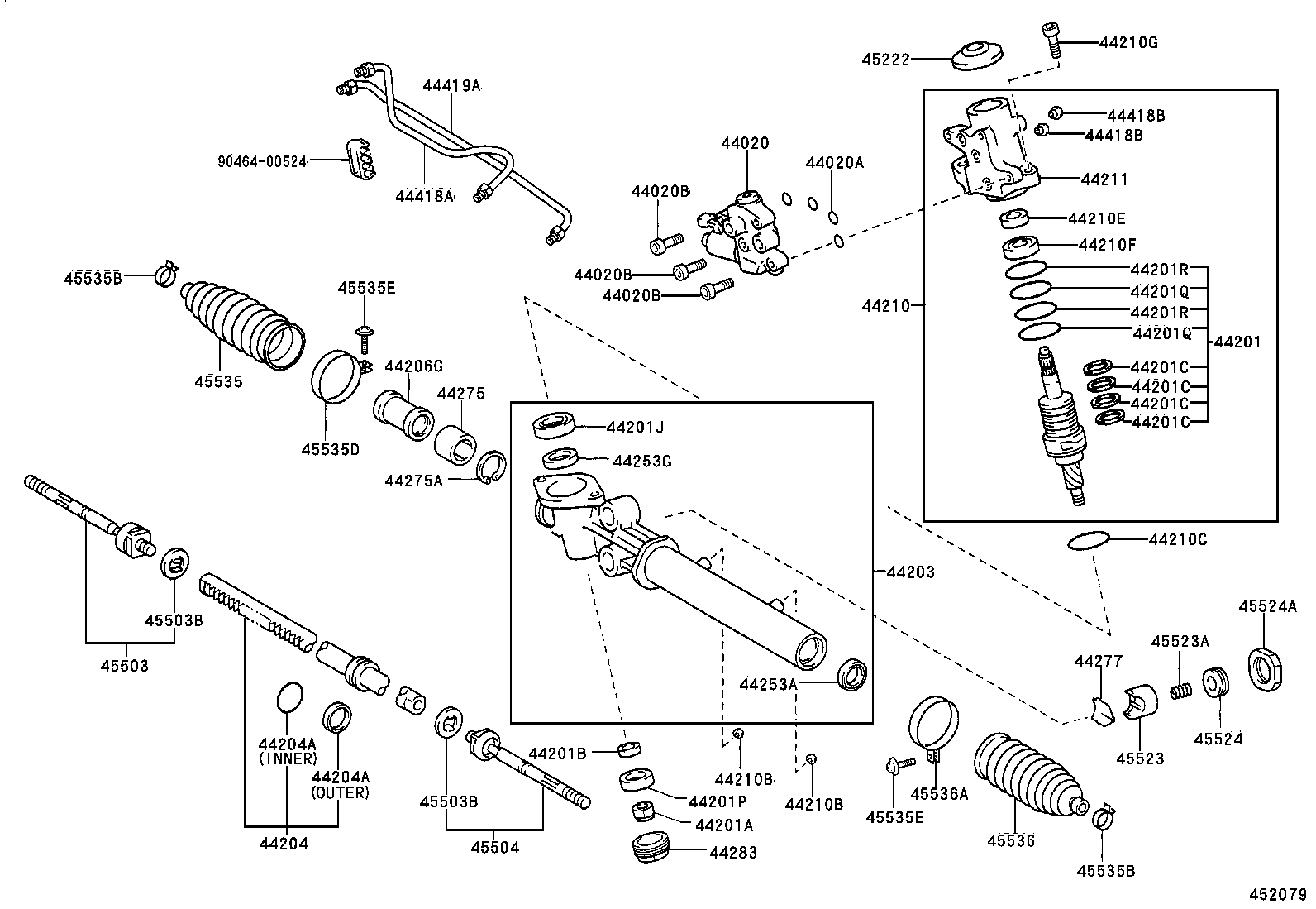 44210-50130 VALVE ASSY, POWER STEERING CONTROL product image
