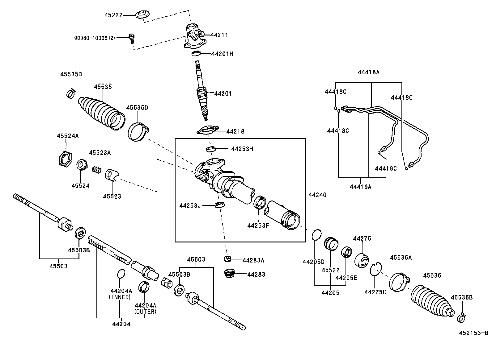 45046-09110 END SUB-ASSY, TIE ROD, RH product image