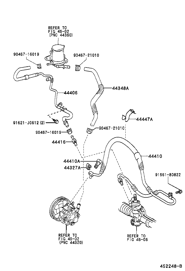 44348-42060 HOSE, OIL RESERVOIR TO PUMP, NO.1 product image
