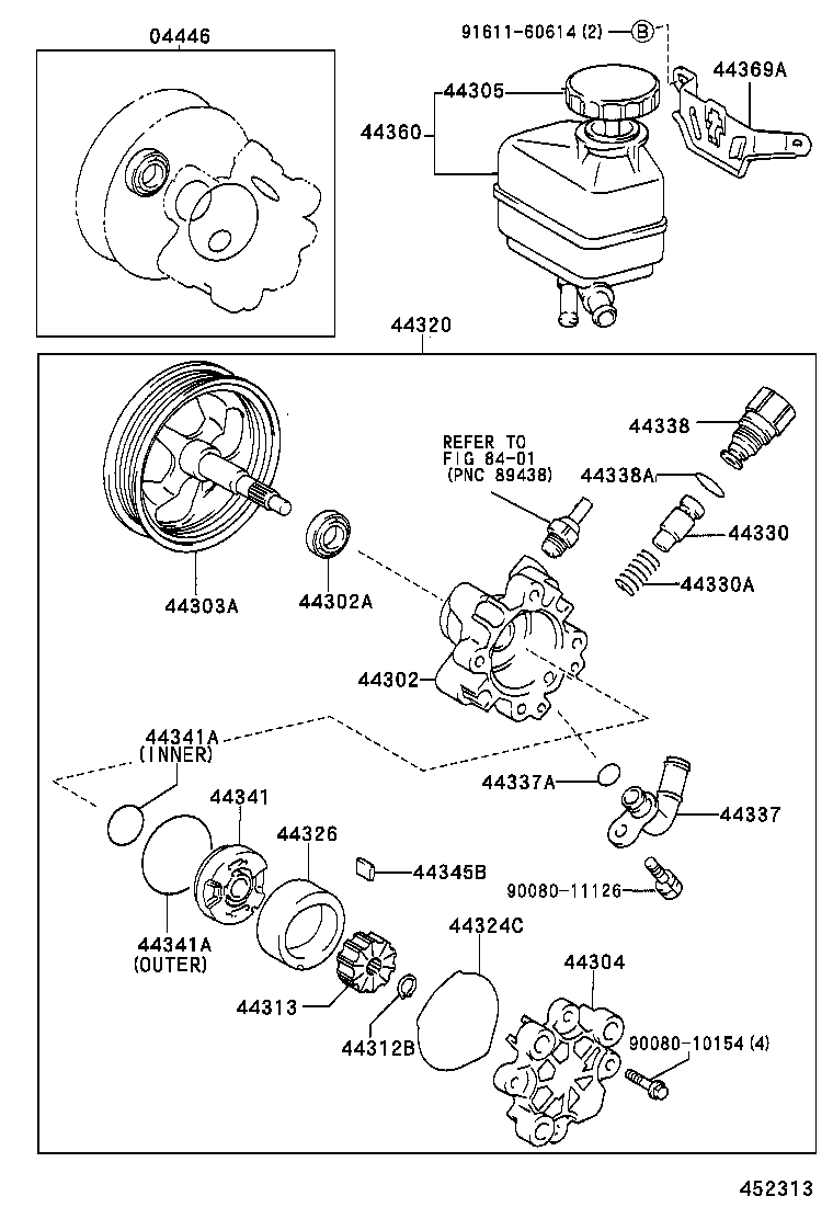 44308-05010 UNION, PRESSURE PORT product image