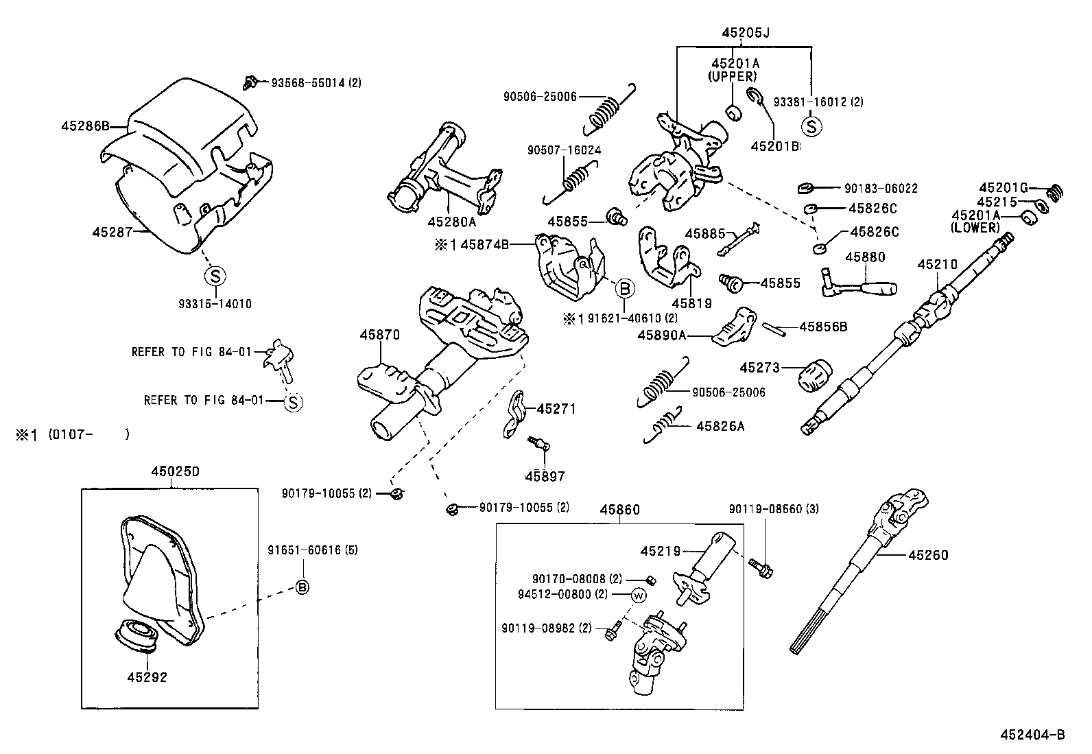 45025-04030 COVER SUB-ASSY, STEERING COLUMN HOLE, NO.1 product image