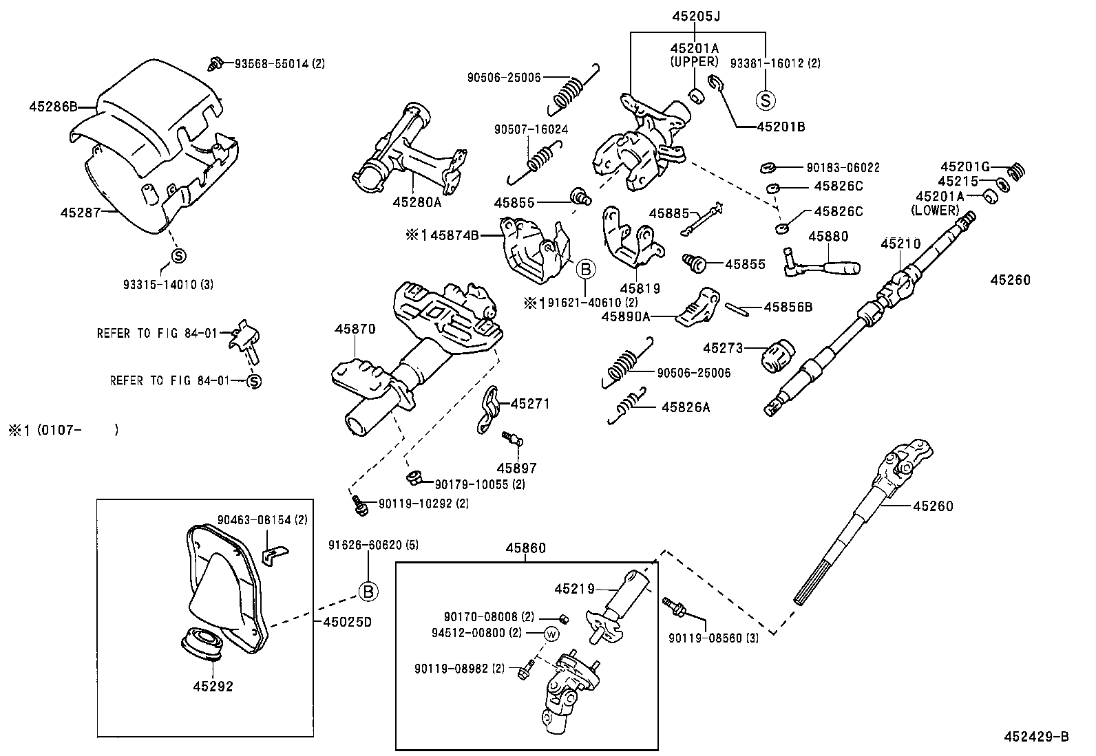 45025-04030 COVER SUB-ASSY, STEERING COLUMN HOLE, NO.1 product image