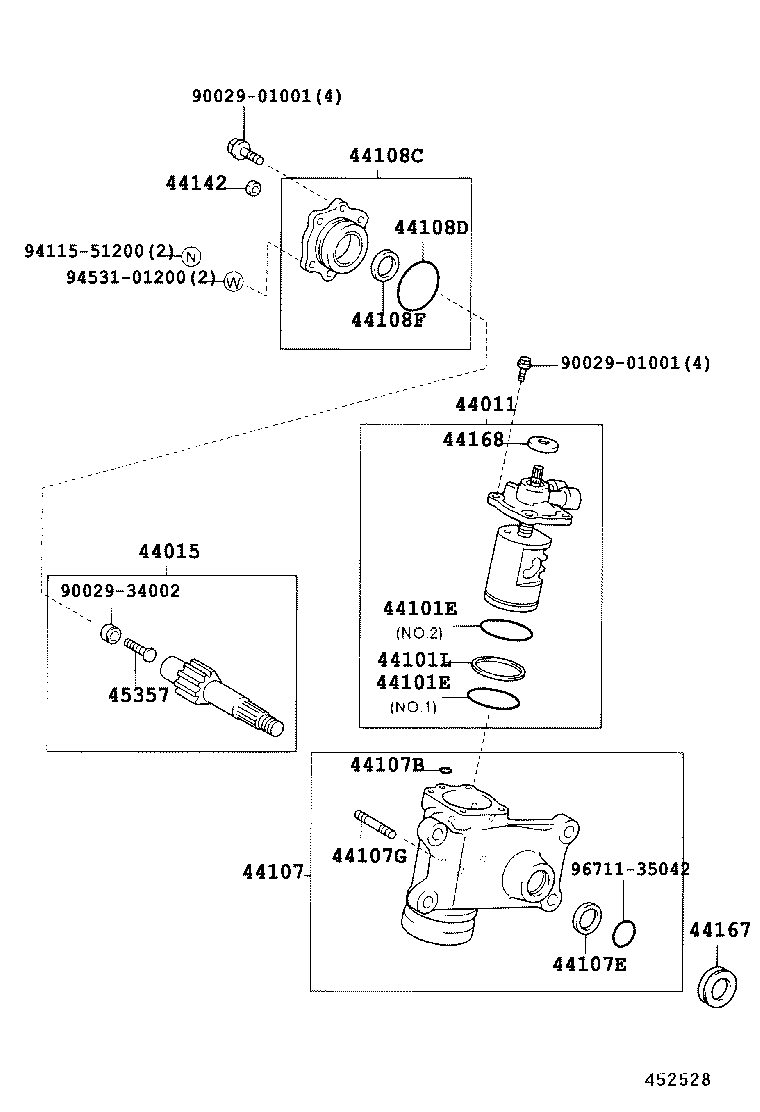 45046-39645 END SUB-ASSY, TIE ROD, RH product image