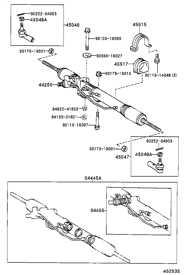 04445-37040 GASKET KIT, POWER STEERING GEAR(FOR RECIRCULATING BALL) product image