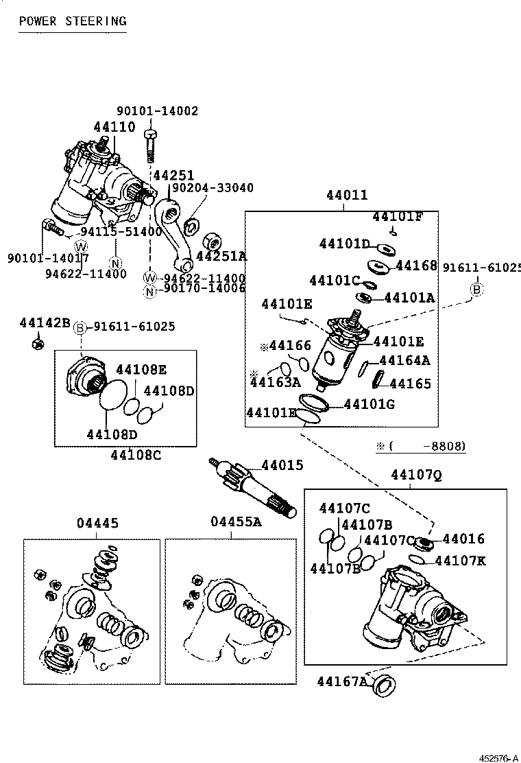 44110-36280 GEAR ASSY, POWER STEERING product image