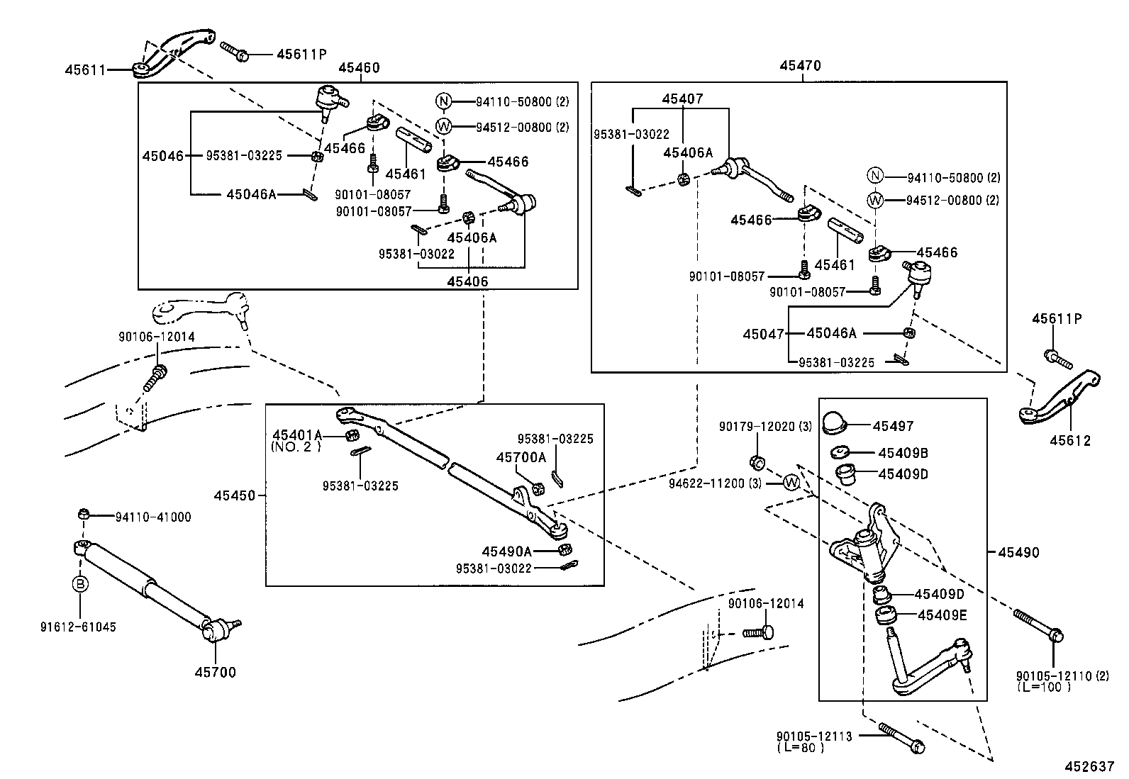 44110-35120 GEAR ASSY, POWER STEERING product image