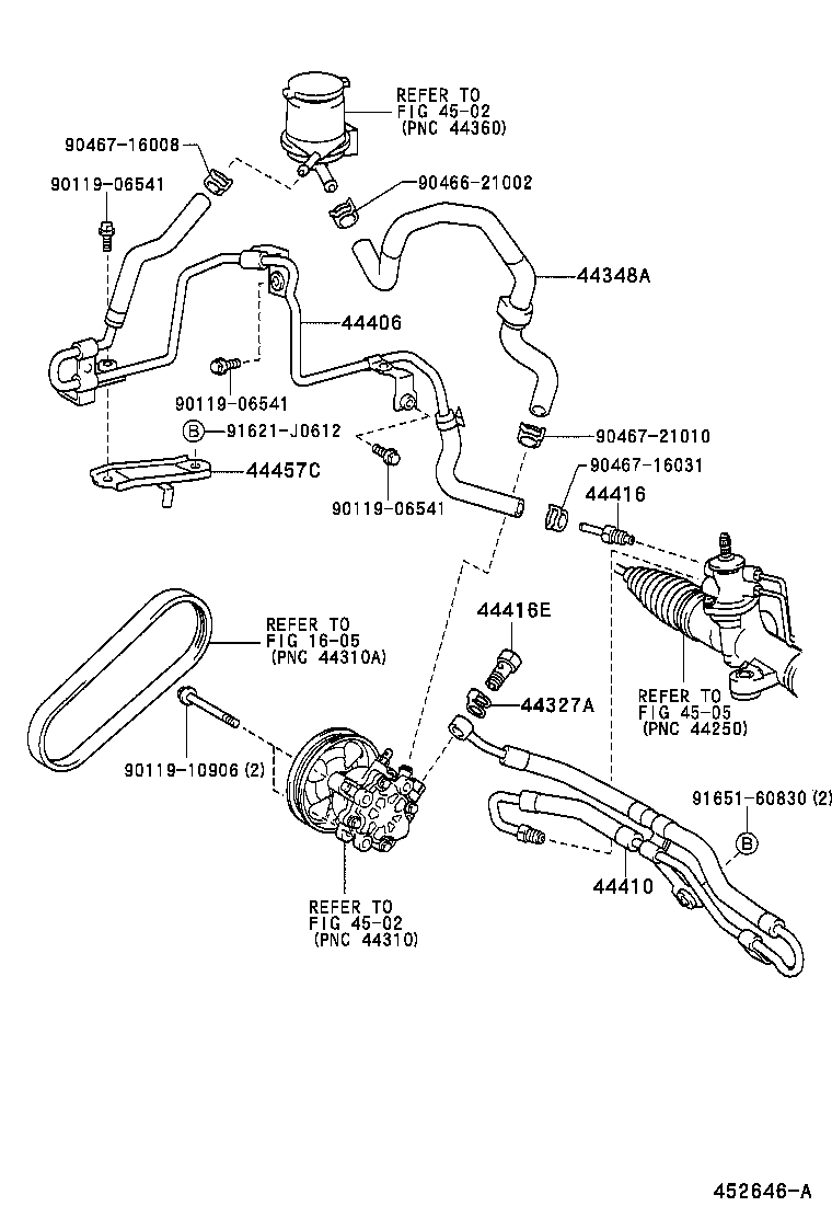 44348-44040 HOSE, OIL RESERVOIR TO PUMP, NO.1 product image