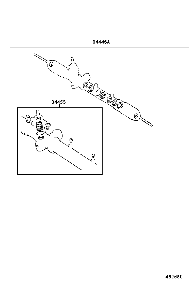45503-49045 END SUB-ASSY, STEERING RACK product image