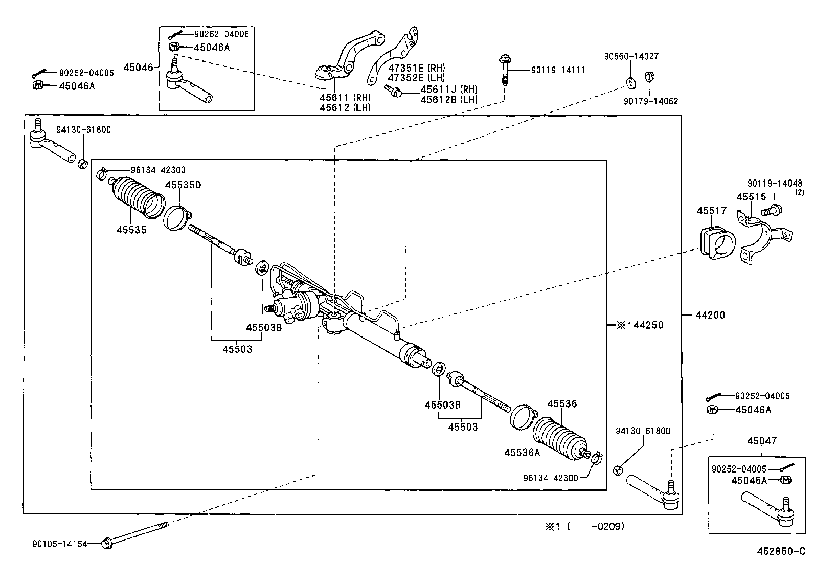 44110-37260 GEAR ASSY, POWER STEERING product image