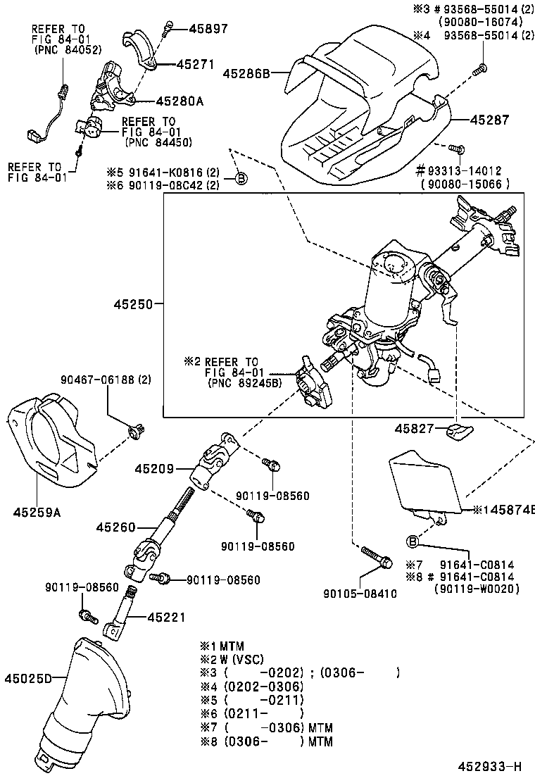 45025-02060 COVER SUB-ASSY, STEERING COLUMN HOLE, NO.1 product image