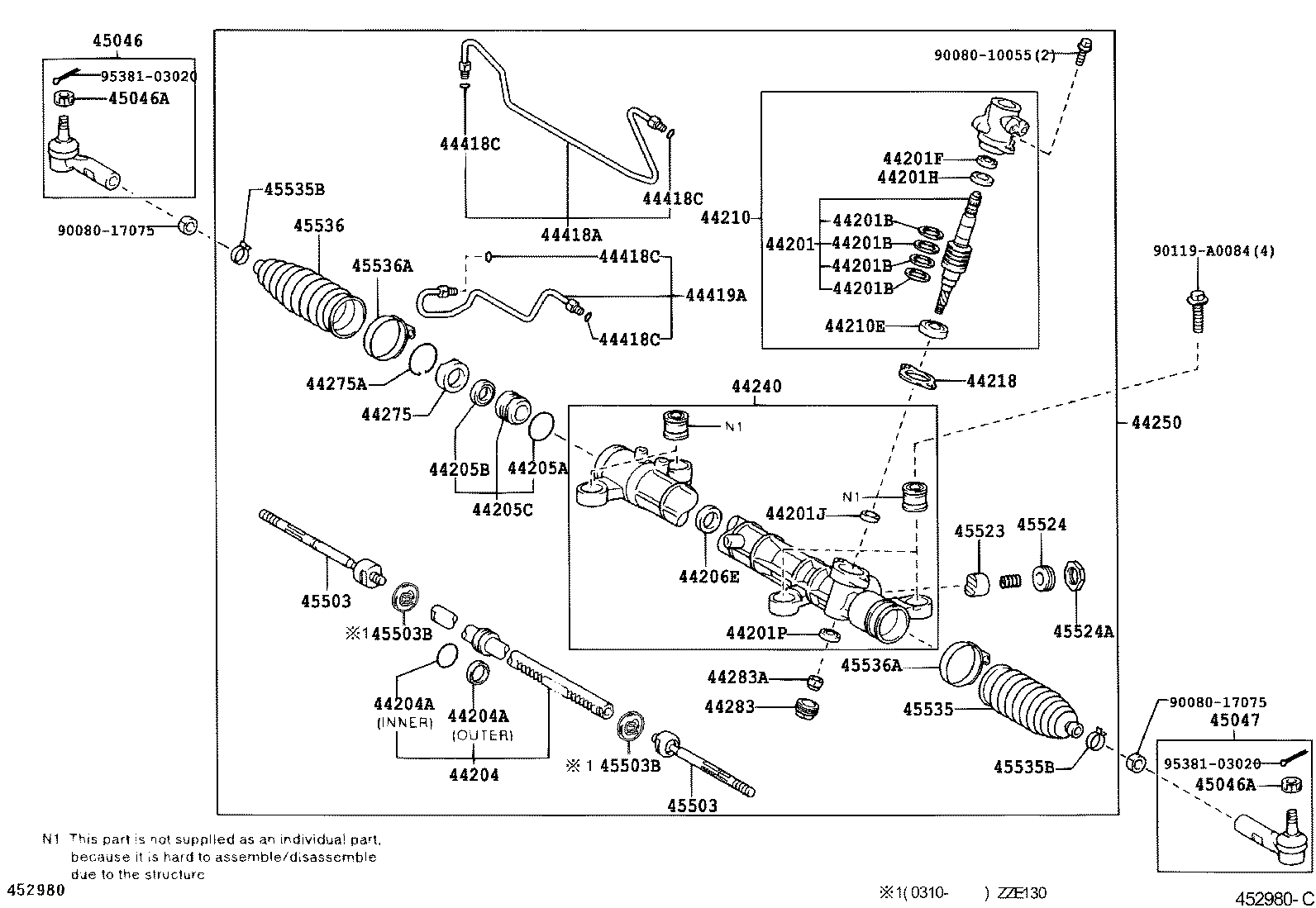 44210-02070 VALVE ASSY, POWER STEERING CONTROL product image