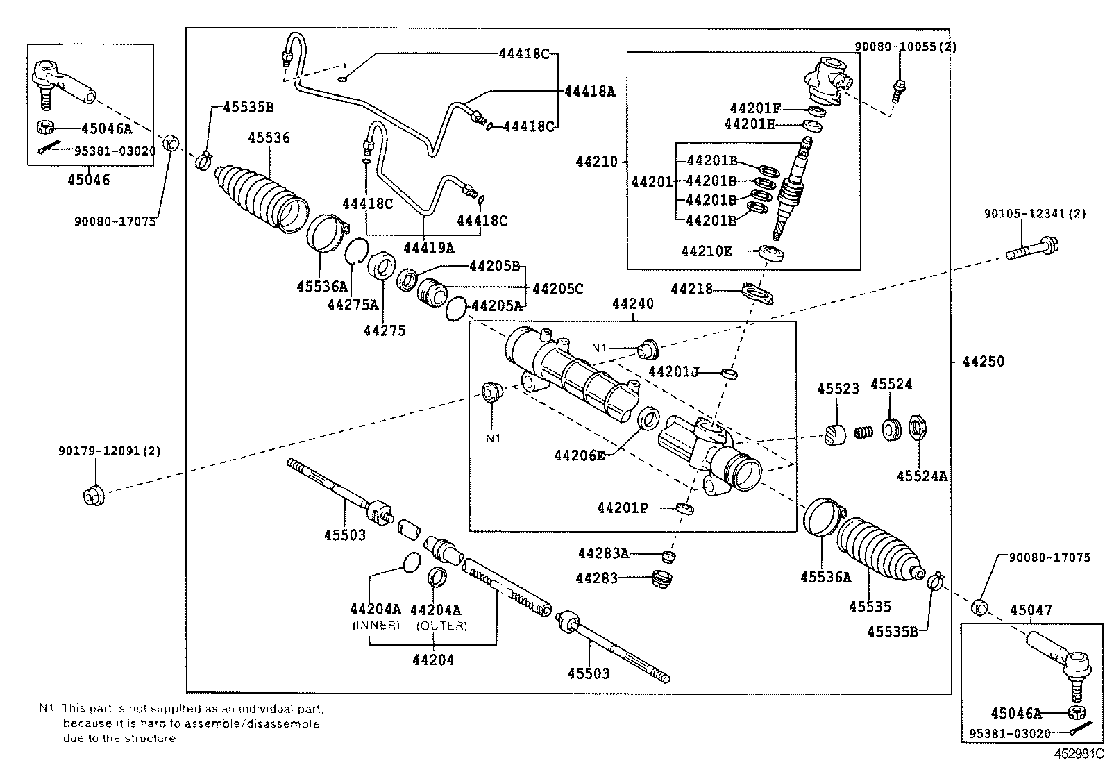 44210-02070 VALVE ASSY, POWER STEERING CONTROL product image