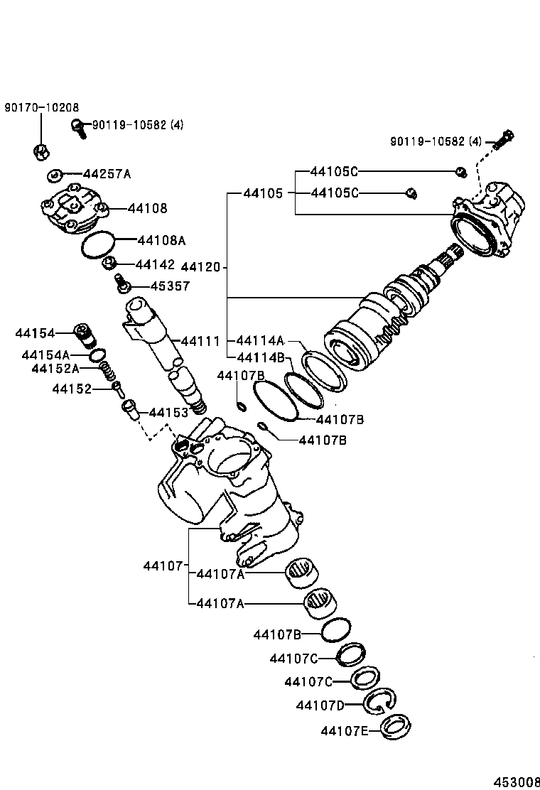44110-30440 GEAR ASSY, POWER STEERING product image