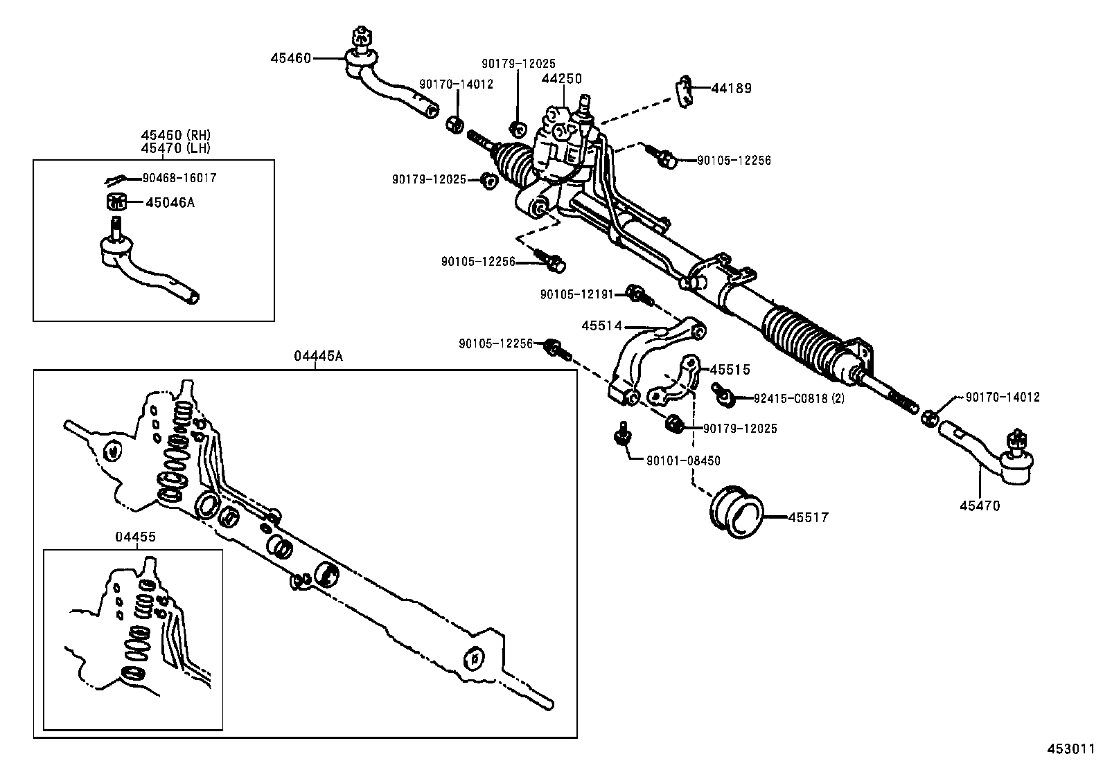 44110-30440 GEAR ASSY, POWER STEERING product image
