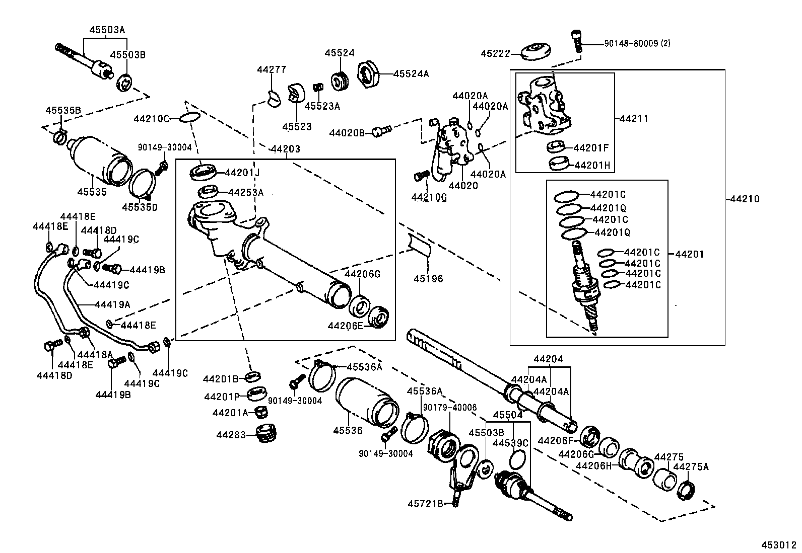 44110-30440 GEAR ASSY, POWER STEERING product image