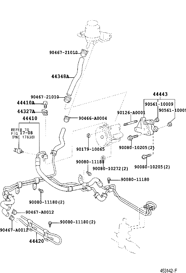 44443-0C010 BRACKET, PUMP product image