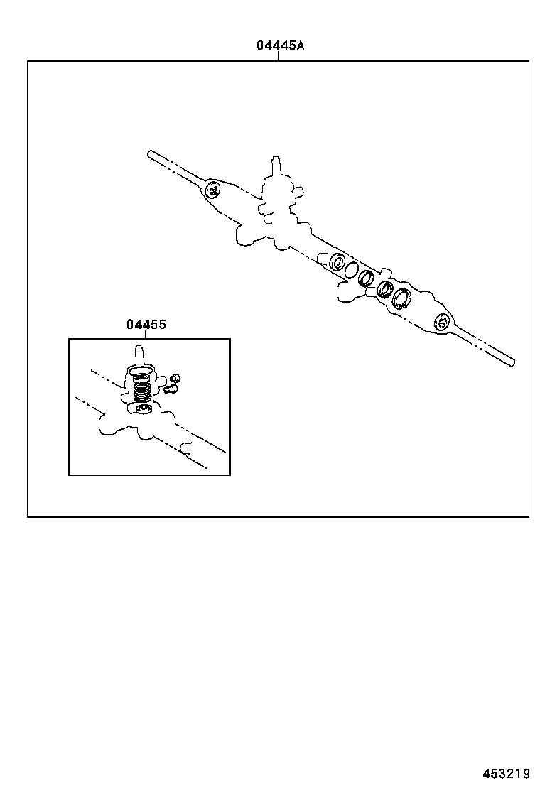 44200-20850 GEAR ASSY, POWER STEERING(FOR RACK & PINION) product image