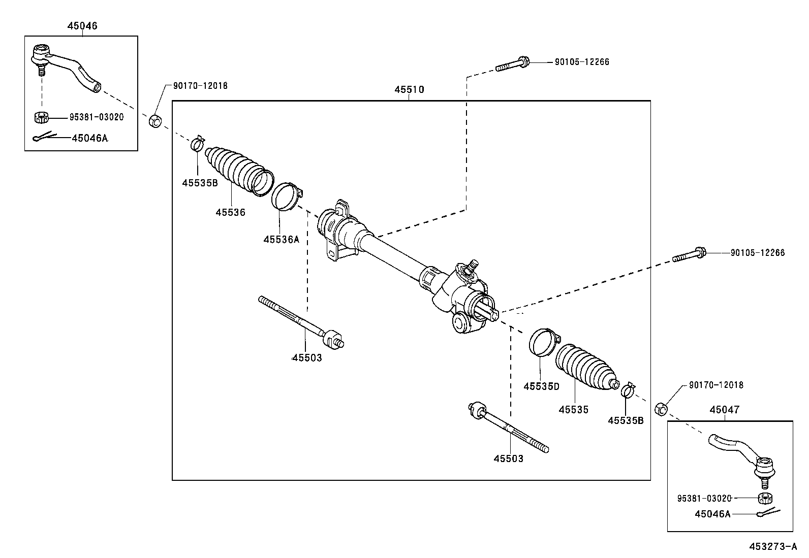 45510-52051 GEAR ASSY, STEERING product image