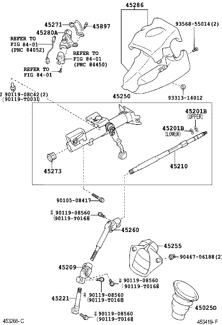 45025-0D030 COVER SUB-ASSY, STEERING COLUMN HOLE, NO.1 product image