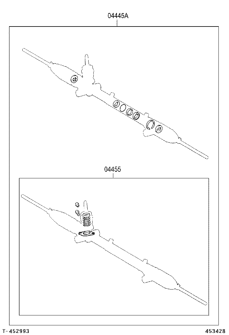 04455-68010 GASKET KIT, POWER STEERING CONTROL VALVE OVERHOLE product image