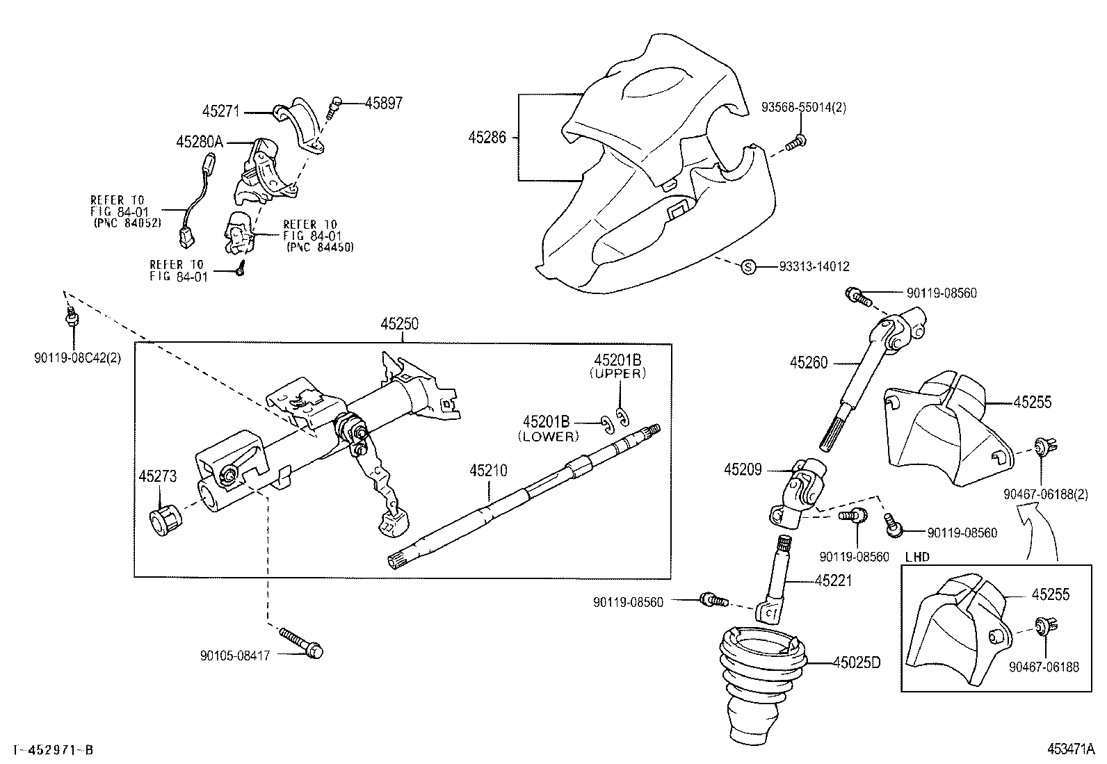 45271-16020 CLAMP, STEERING COLUMN, UPPER product image