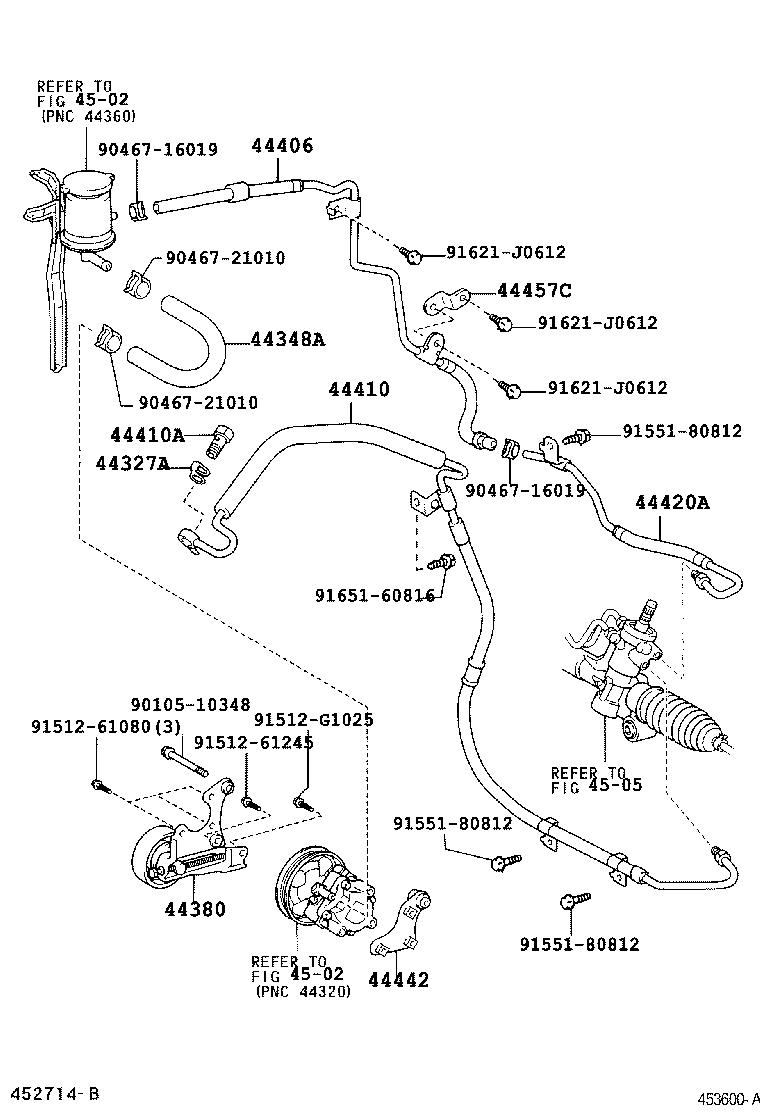 44348-42060 HOSE, OIL RESERVOIR TO PUMP, NO.1 product image