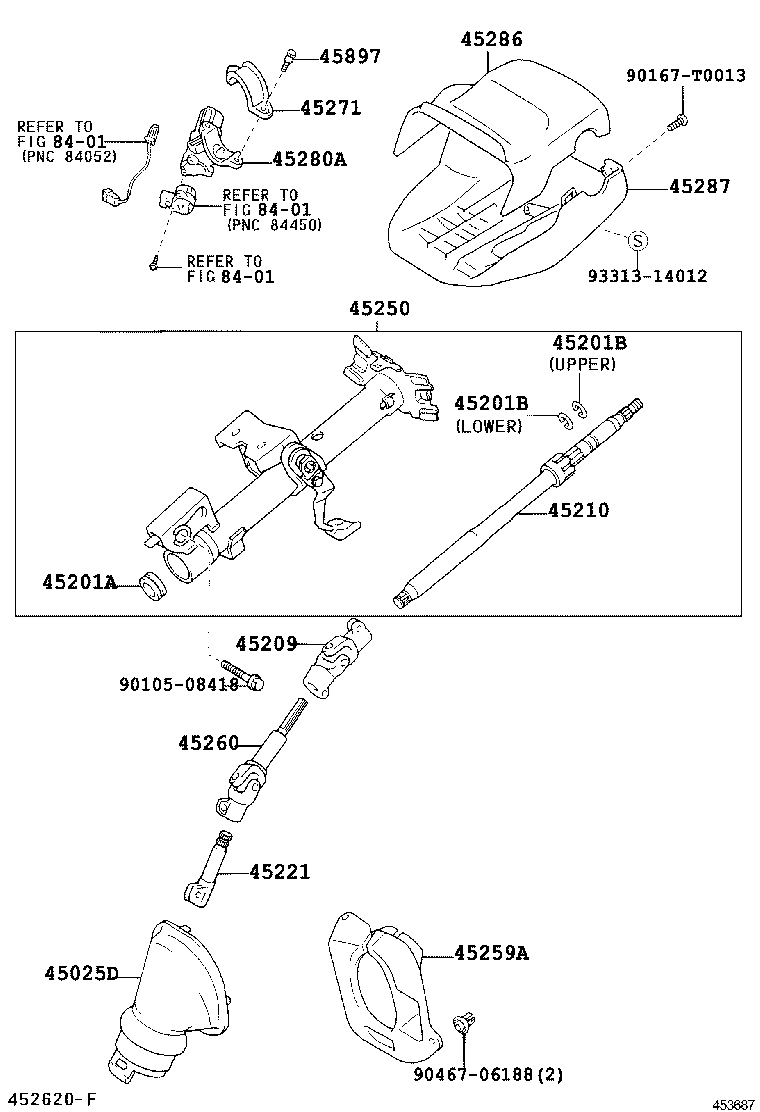 45259-02020 SHEET, COLUMN HOLE COVER SILENCER product image