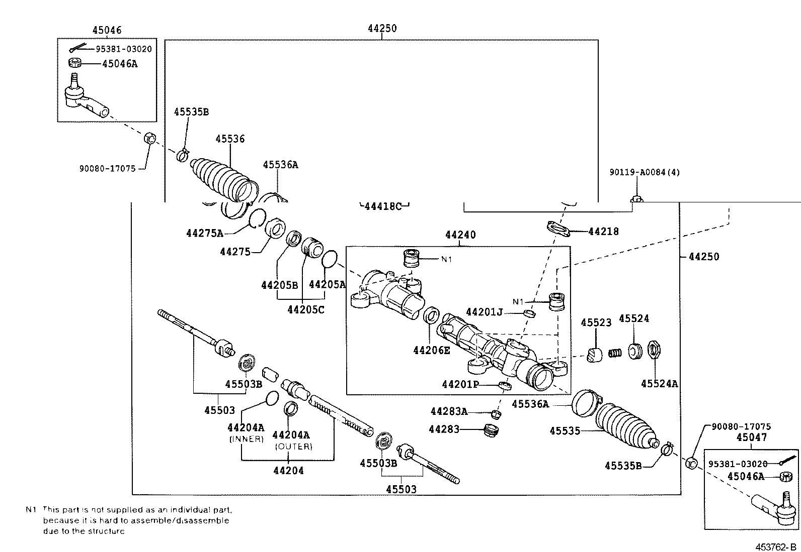 44210-02070 VALVE ASSY, POWER STEERING CONTROL product image