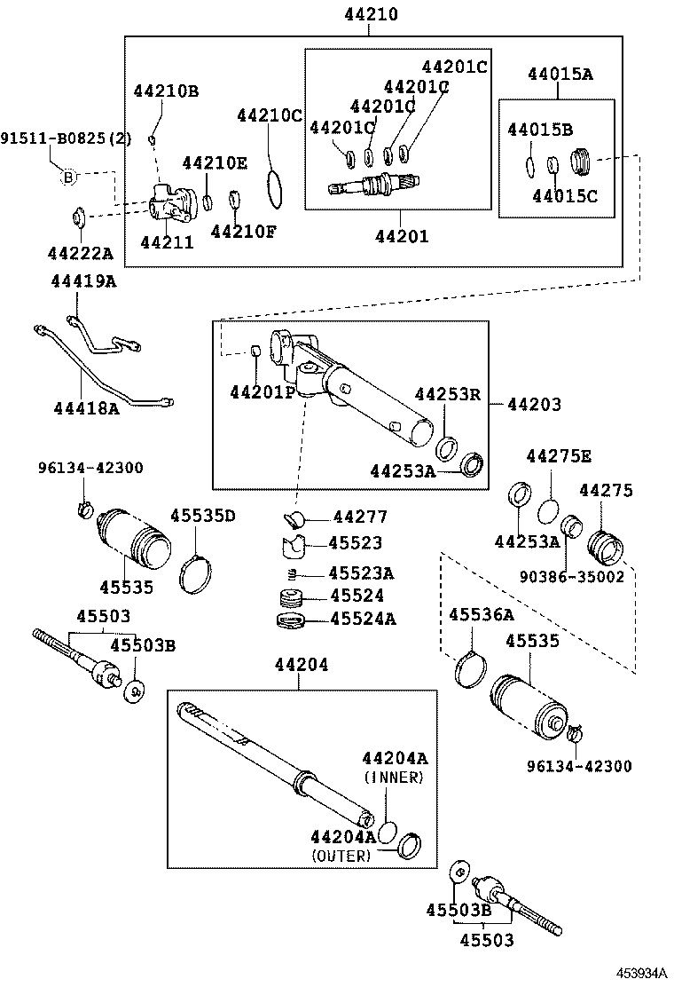 44110-37120 GEAR ASSY, POWER STEERING product image