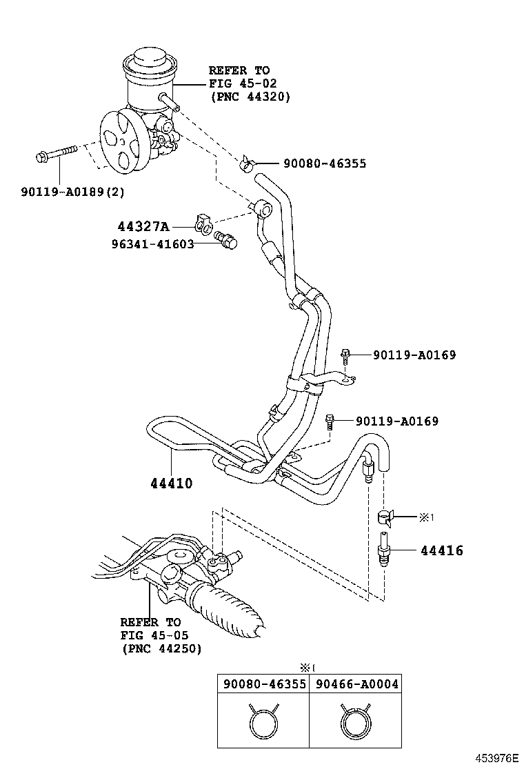 44348-04030 HOSE, OIL RESERVOIR TO PUMP, NO.1 product image