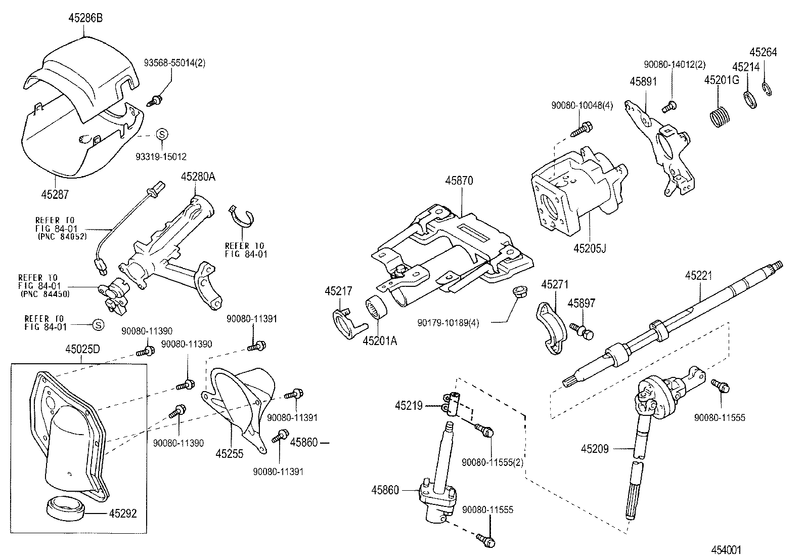 45025-0C020 COVER SUB-ASSY, STEERING COLUMN HOLE, NO.1 product image