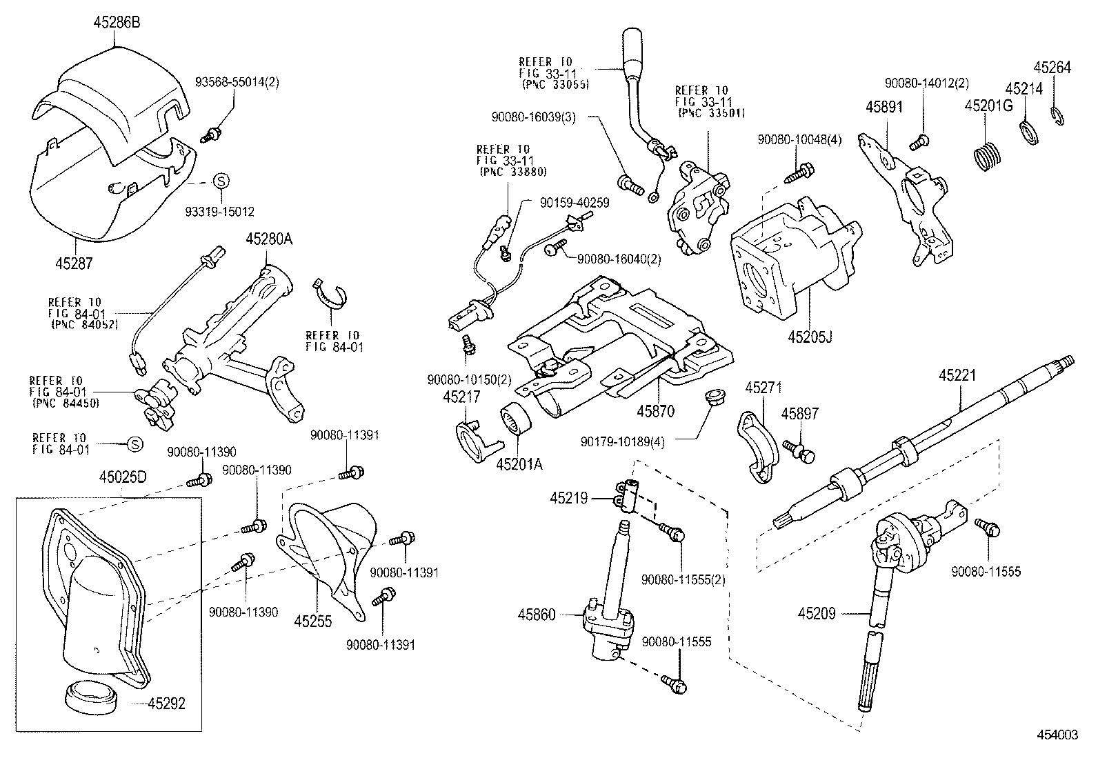 45025-0C020 COVER SUB-ASSY, STEERING COLUMN HOLE, NO.1 product image