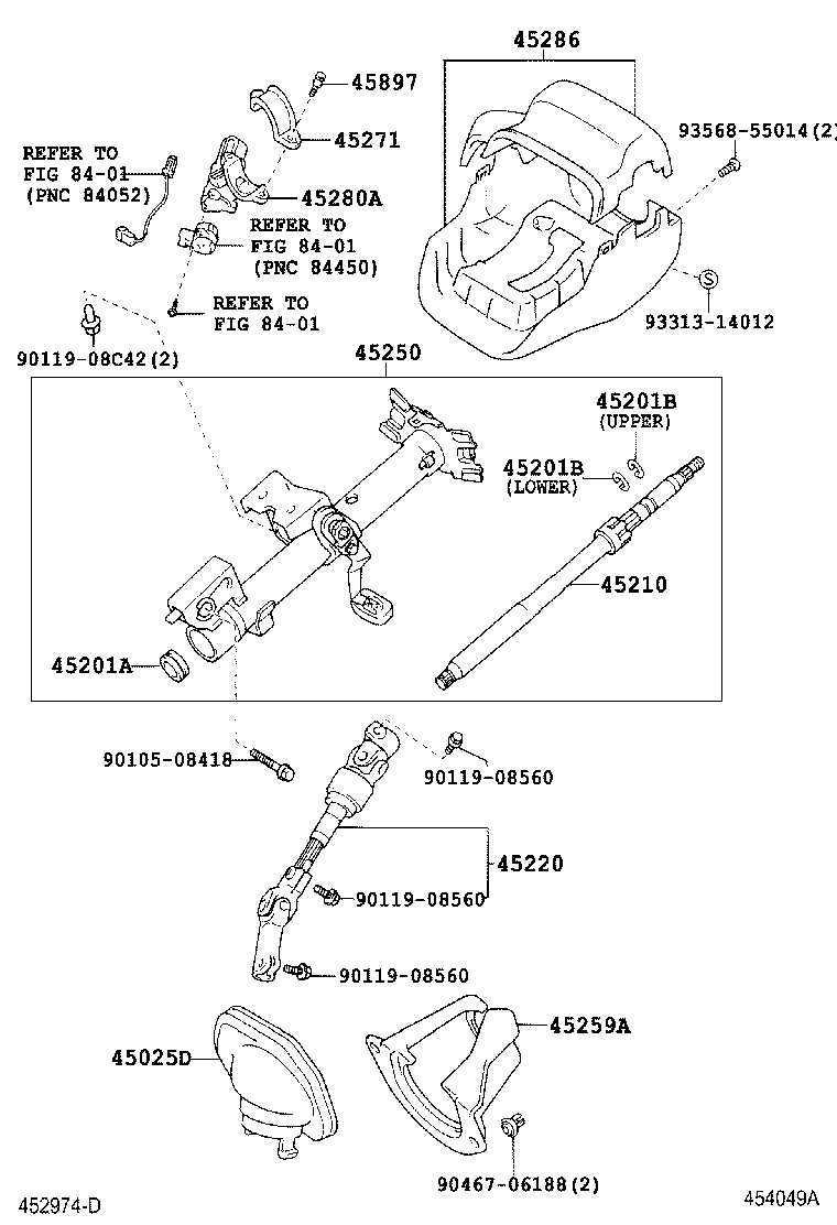 45220-44010 SHAFT ASSY, STEERING INTERMEDIATE product image