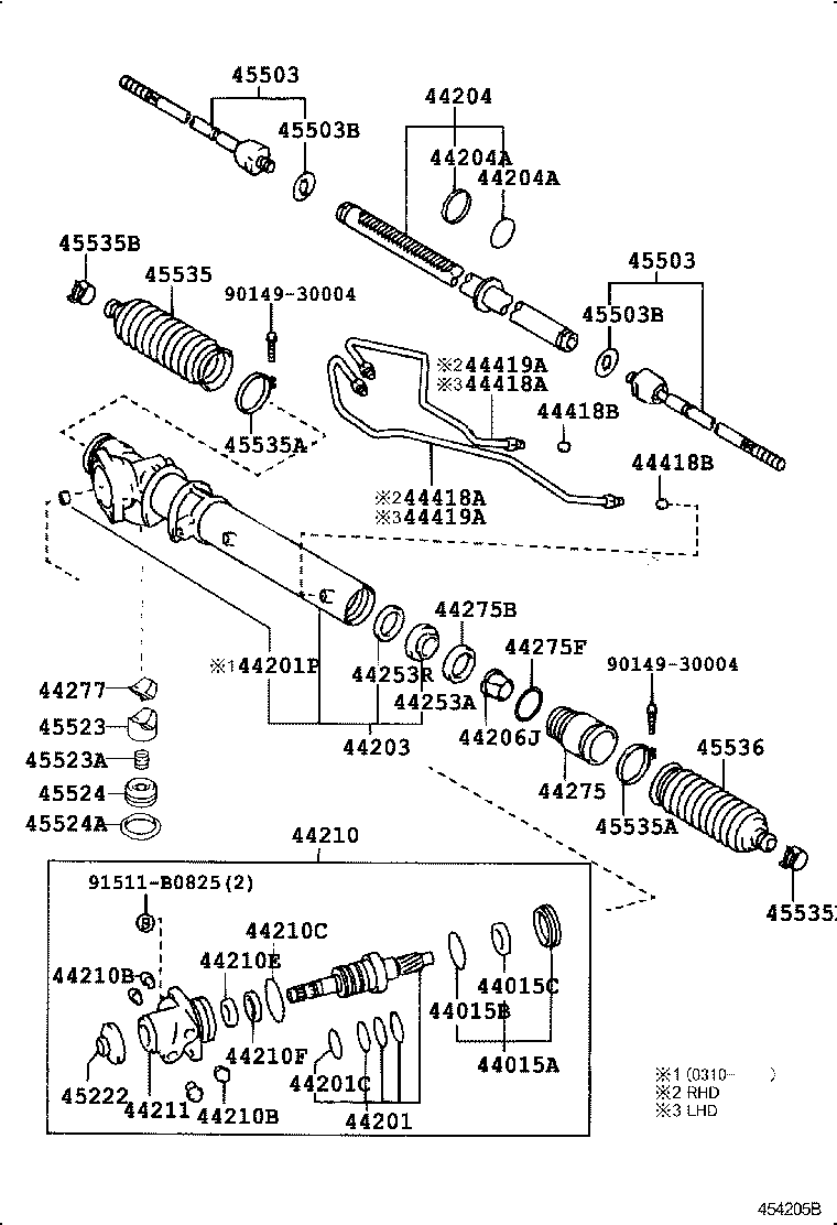 04445-27013 GASKET KIT, POWER STEERING GEAR(FOR RACK & PINION) product image