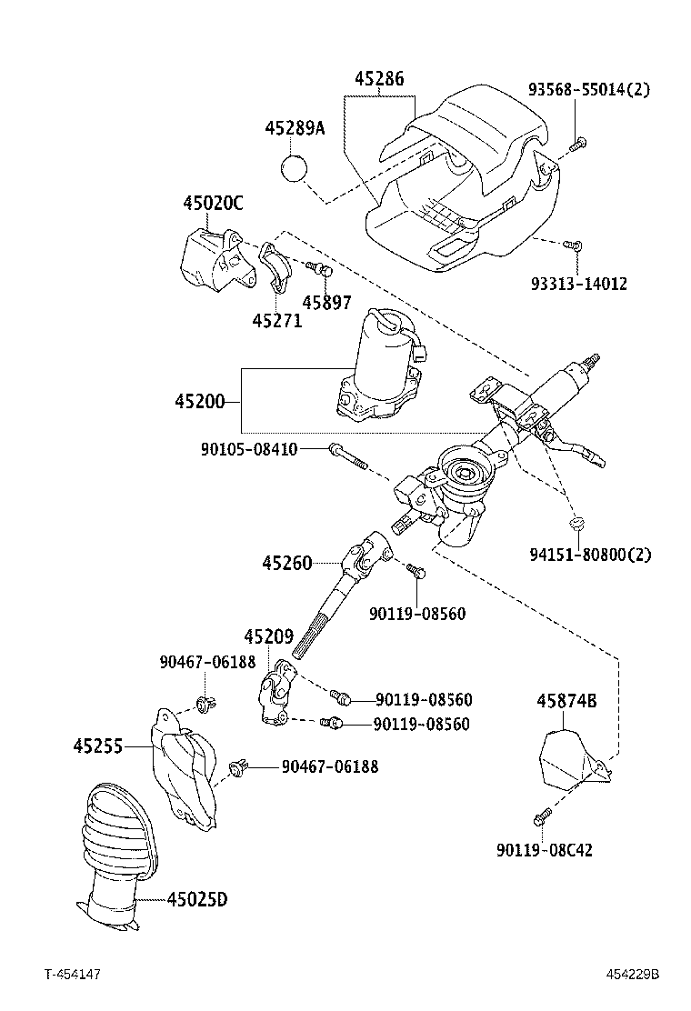 45259-52020 SHEET, COLUMN HOLE COVER SILENCER product image