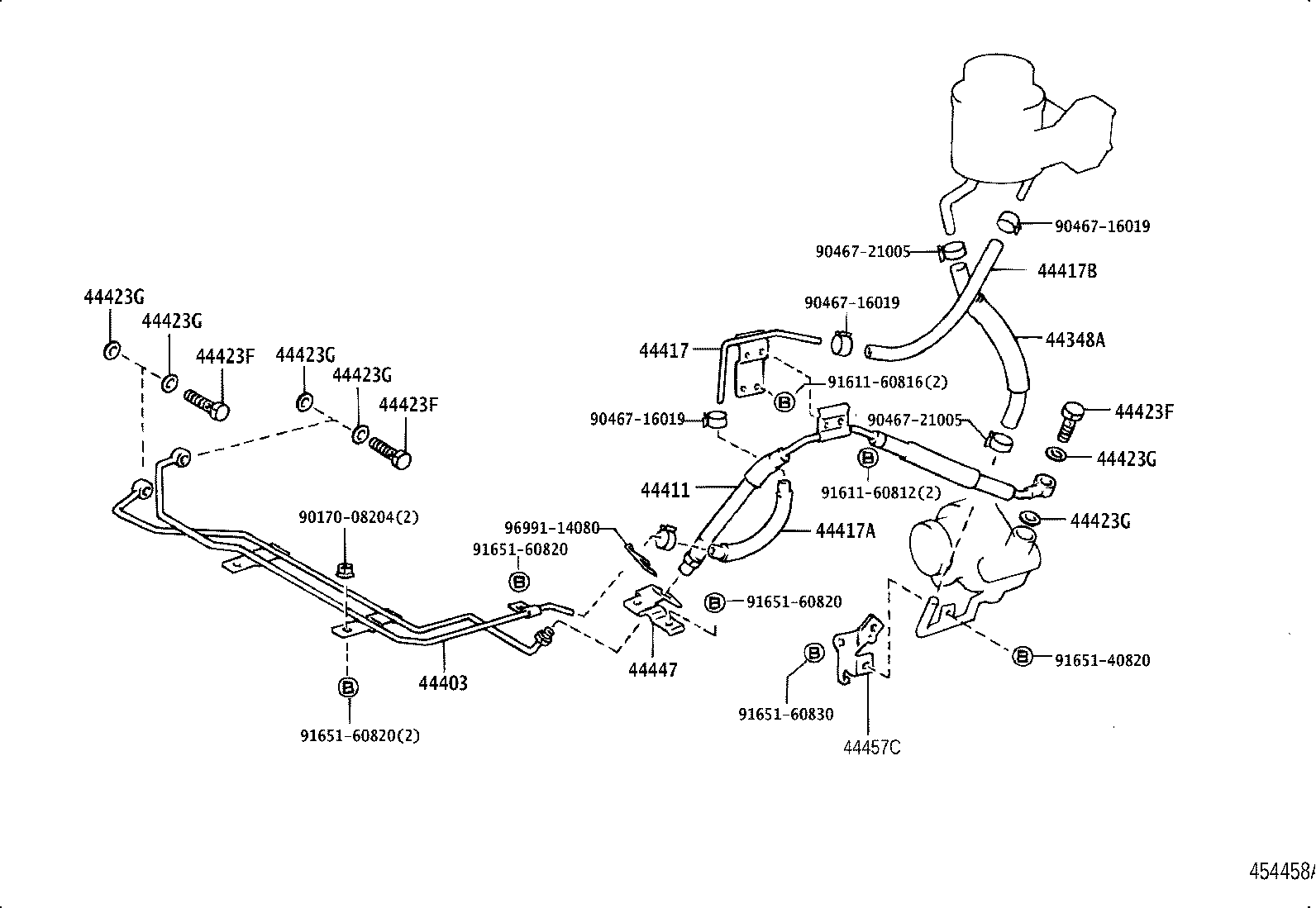 44411-36070 HOSE, PRESSURE FEED product image