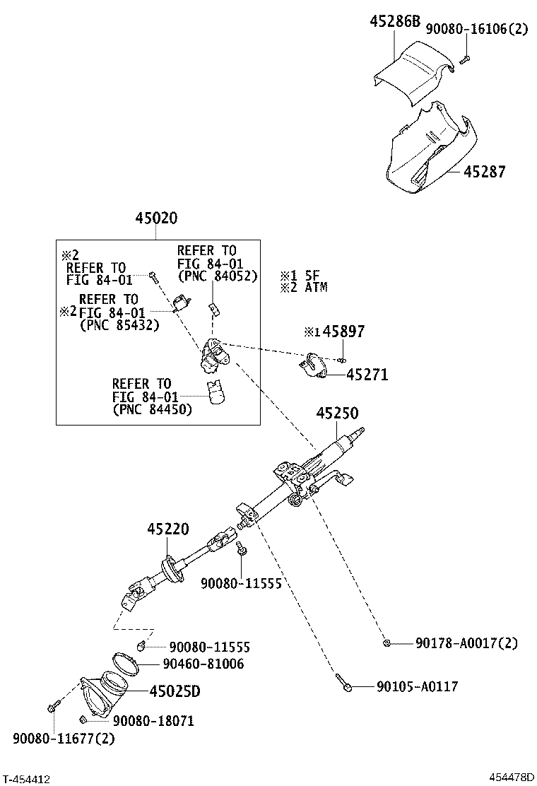 45220-06110 SHAFT ASSY, STEERING INTERMEDIATE product image