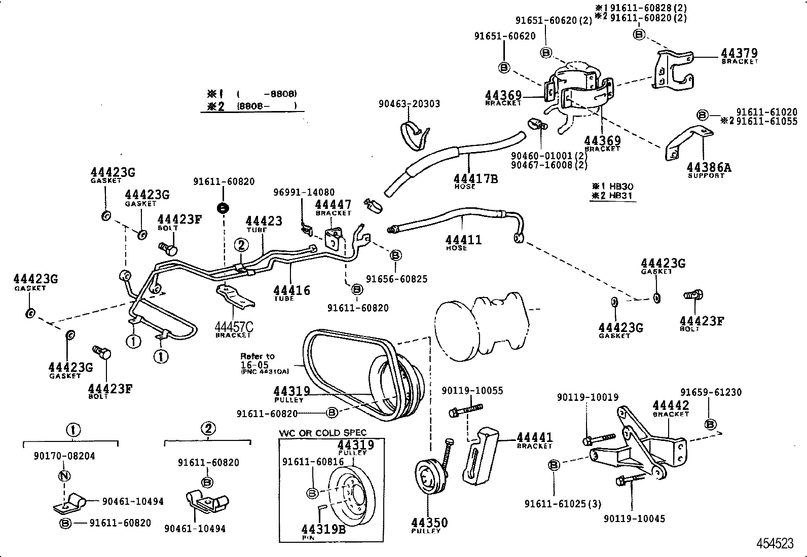 44459-36030 BRACKET, TUBE SUPPORT, NO.3 product image