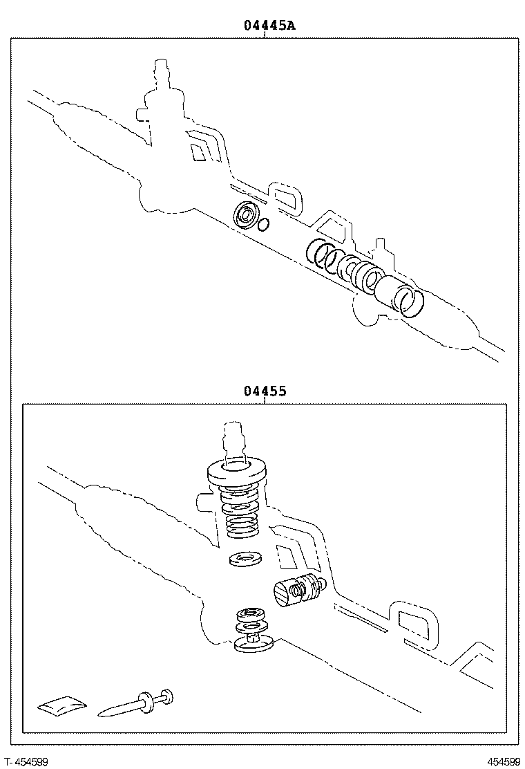 04455-06130 GASKET KIT, POWER STEERING CONTROL VALVE OVERHOLE product image
